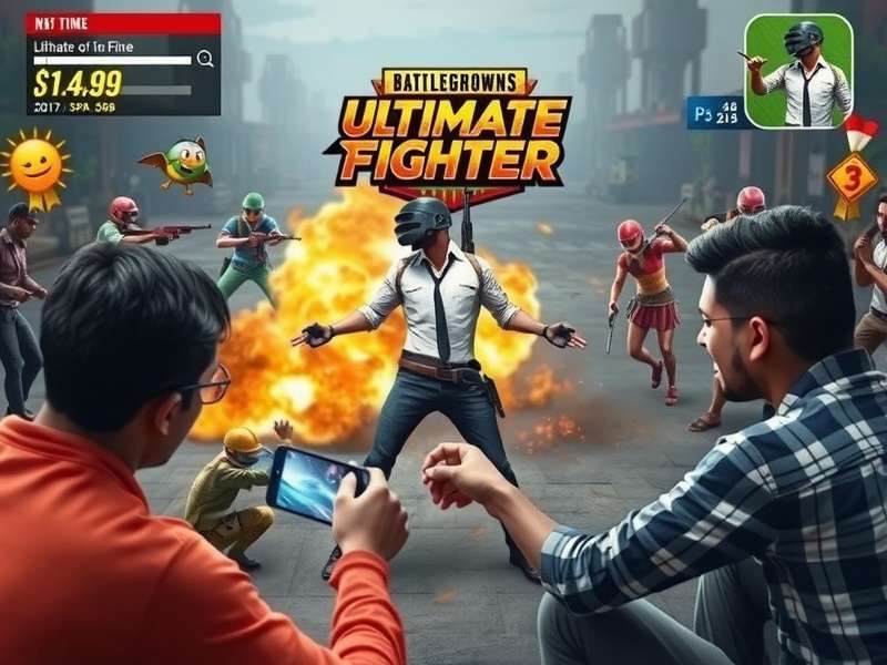 PUBG Ultimate Fighter gameplay screenshot showing intense battle action